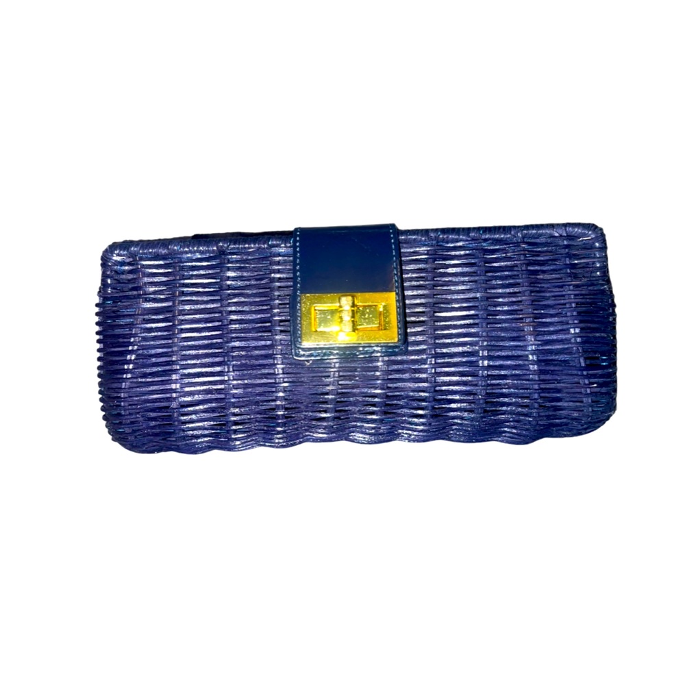 J. Crew wicker basket clutch